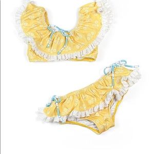 ❌ SOLD   NWTIB Yellow Oleander Bikini